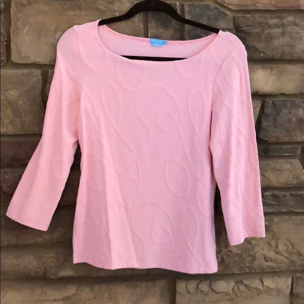 J. McLaughlin Soft Pink Top